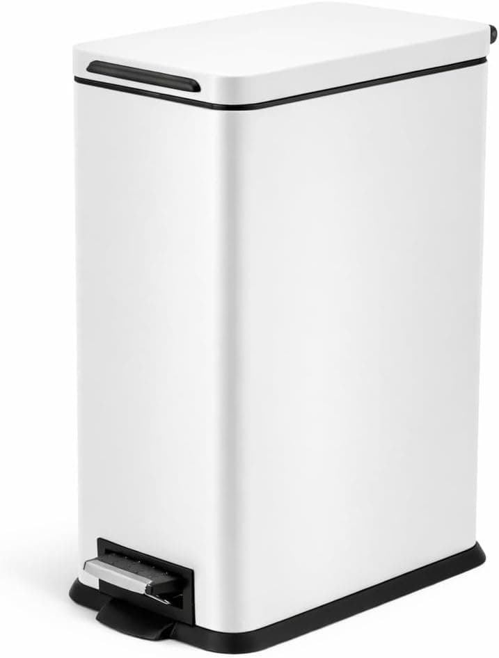 Home Zone 4 Gal Slim Step Trash Can