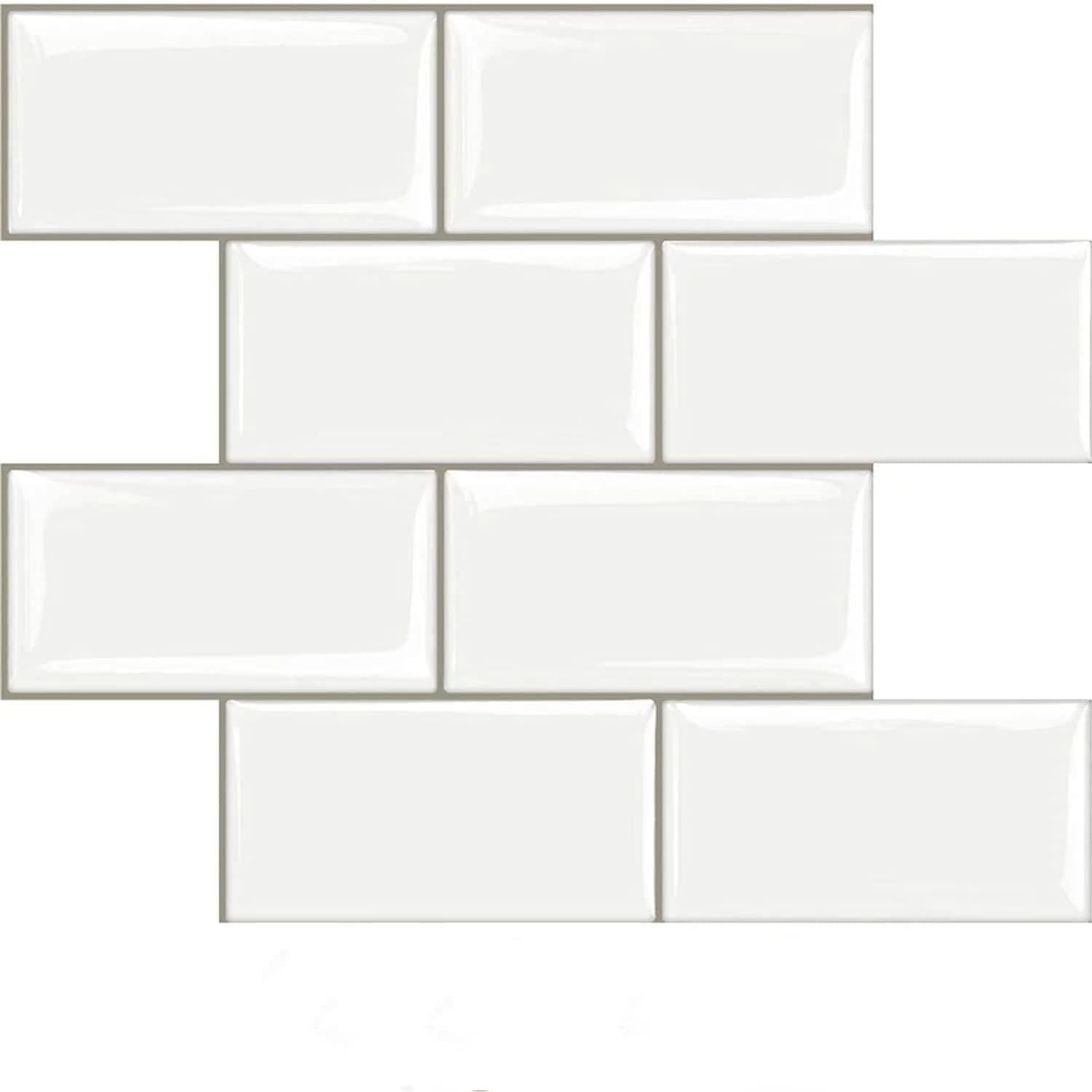 STICKGOO 10-Sheet Subway Tile Backsplash