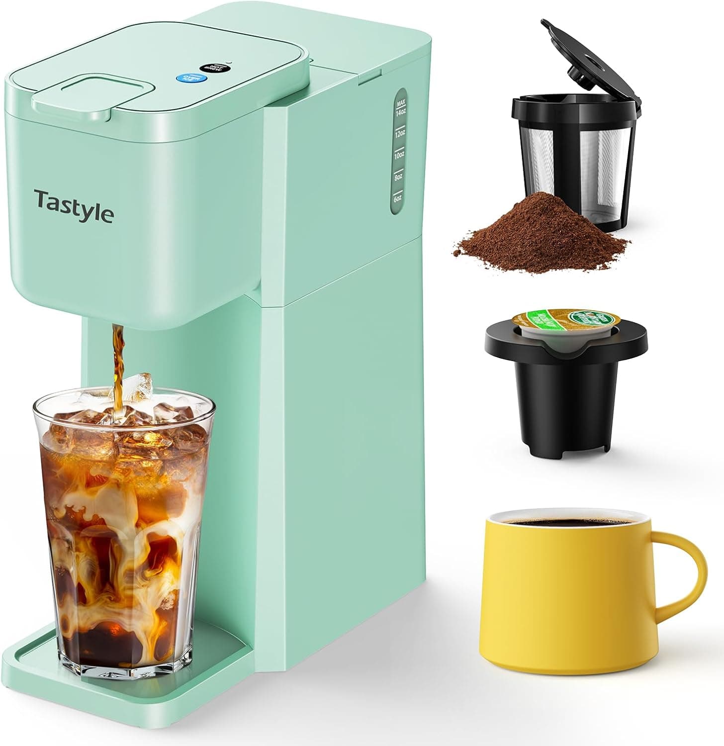 Tastyle Mini Hot & Iced Single-Serve Coffee Maker