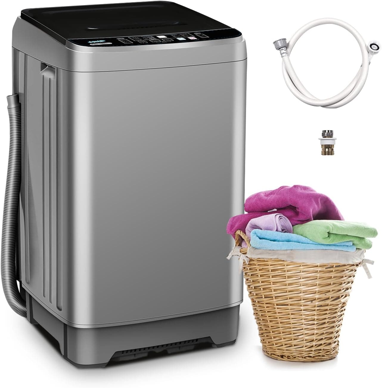 Borcolo 17.7 lb Full-Automatic Compact Washer