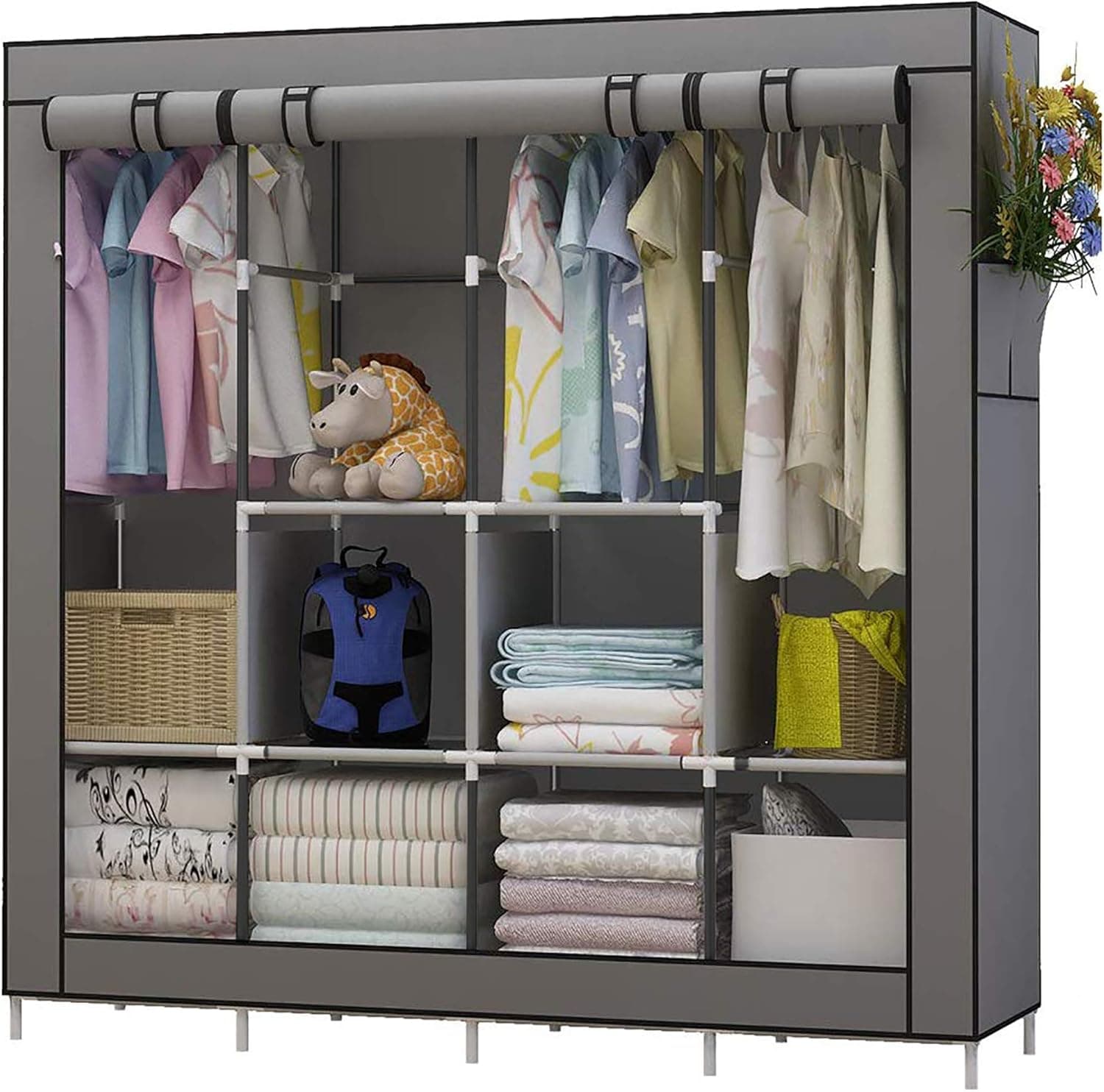 UDEAR Portable Freestanding Wardrobe Closet