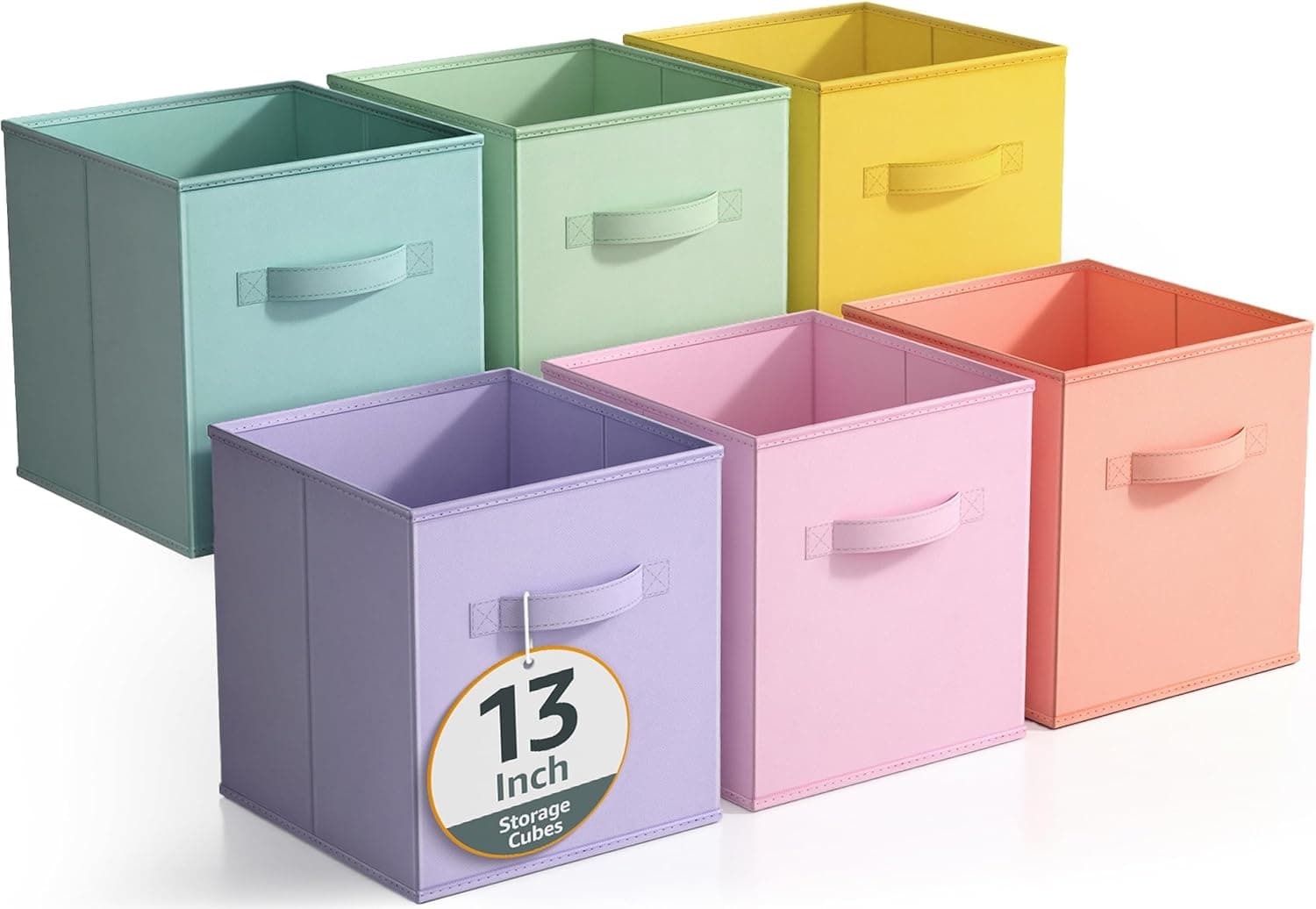 Sorbus 13-in Foldable Fabric Storage Cubes (6-Pack)