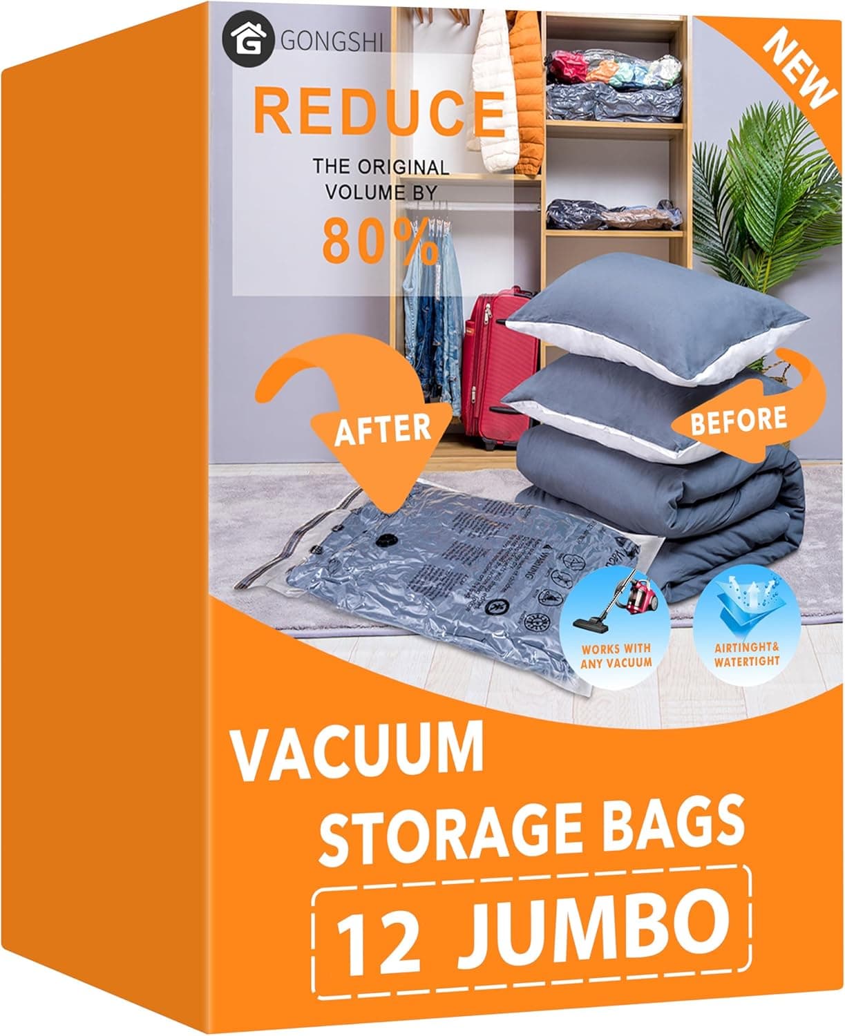 GONGSHI Vacuum Storage Bags Multi-Pack