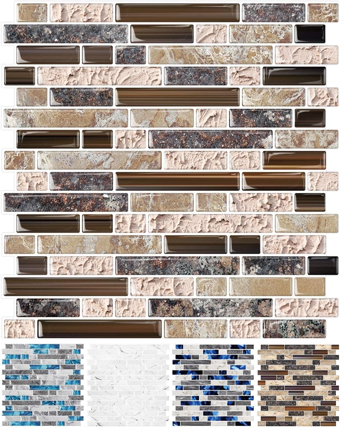 STICKGOO Thicker Peel-and-Stick Wall Tile (10 sheets)