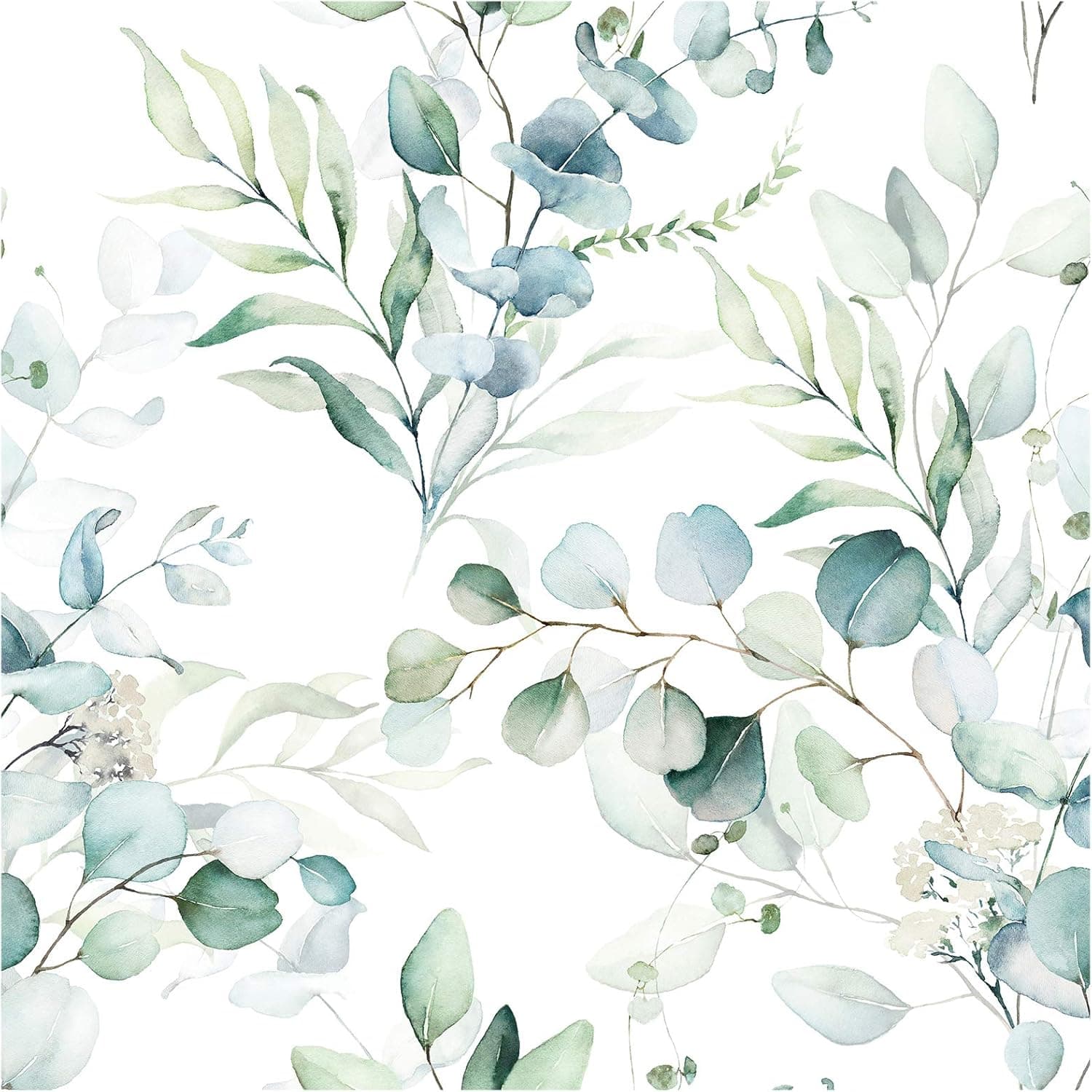 HAOKHOME Boho Botanical Peel-and-Stick Wallpaper