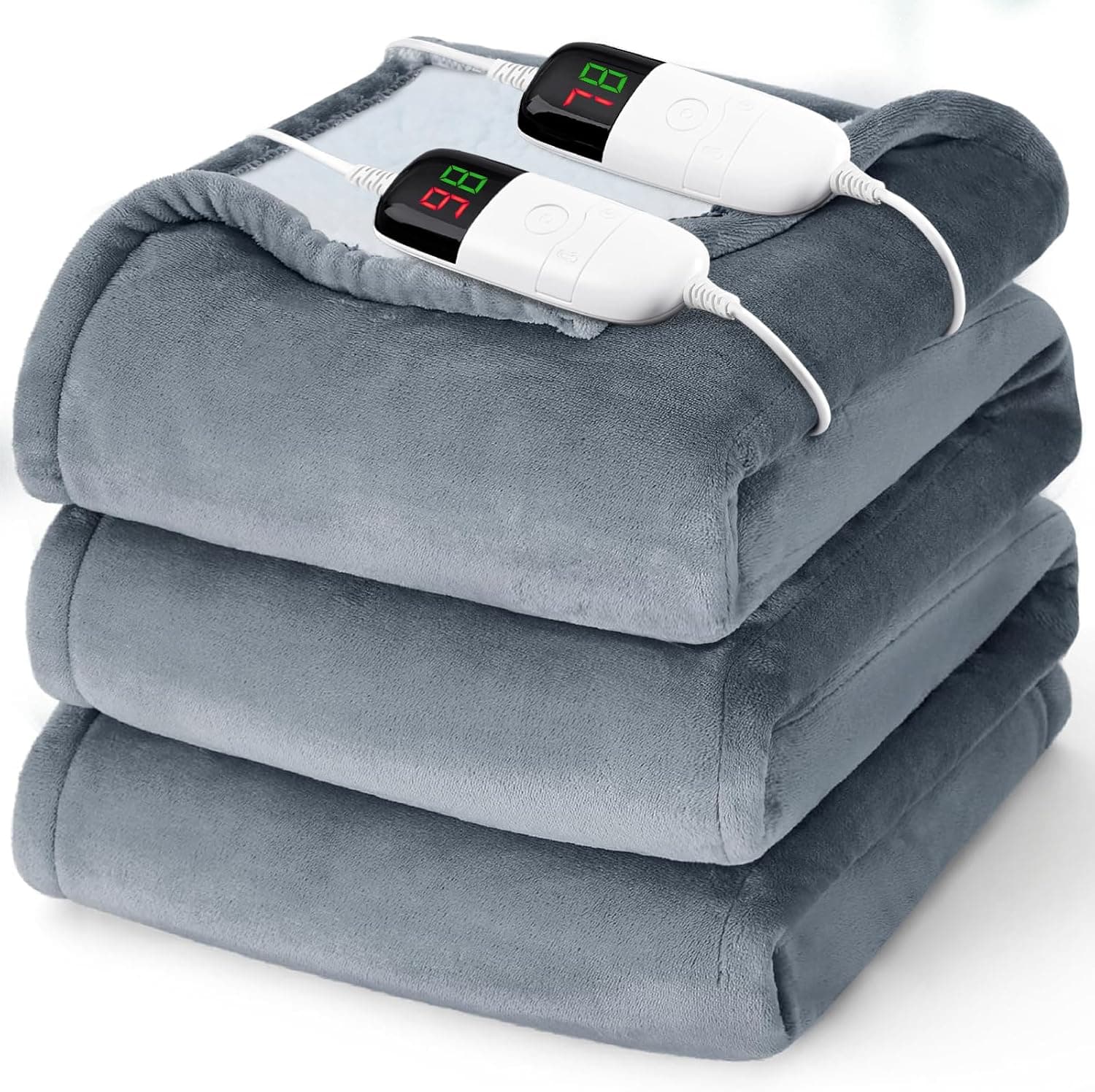 BOMOVA Queen Heated Blanket with Dual Control