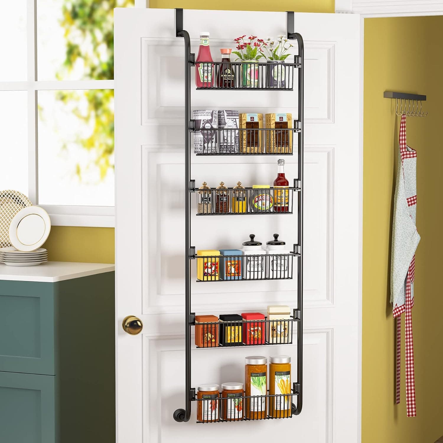 1Easylife 6-Tier Heavy-Duty Over-the-Door Pantry Organizer