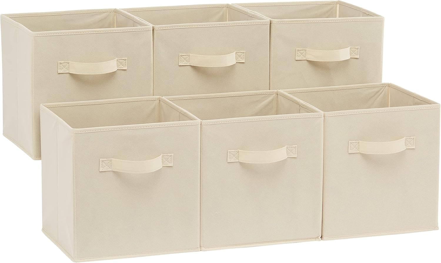 Amazon Basics Collapsible Fabric Cubes (6-Pack)