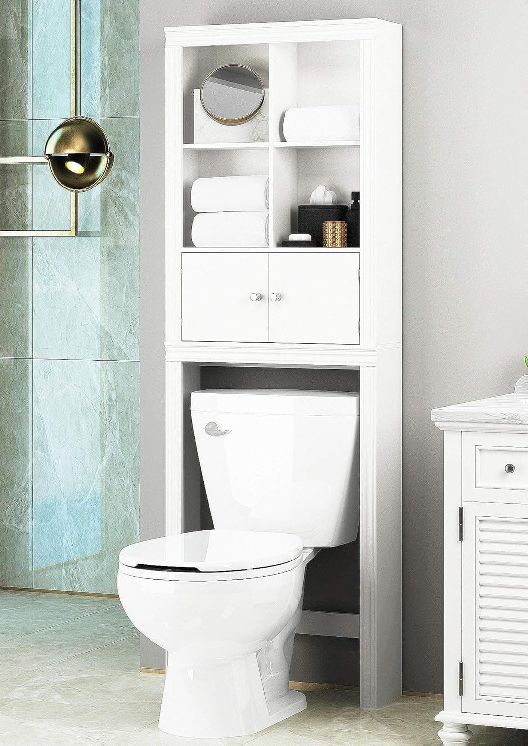 Spirich Over-the-Toilet Cabinet with Doors