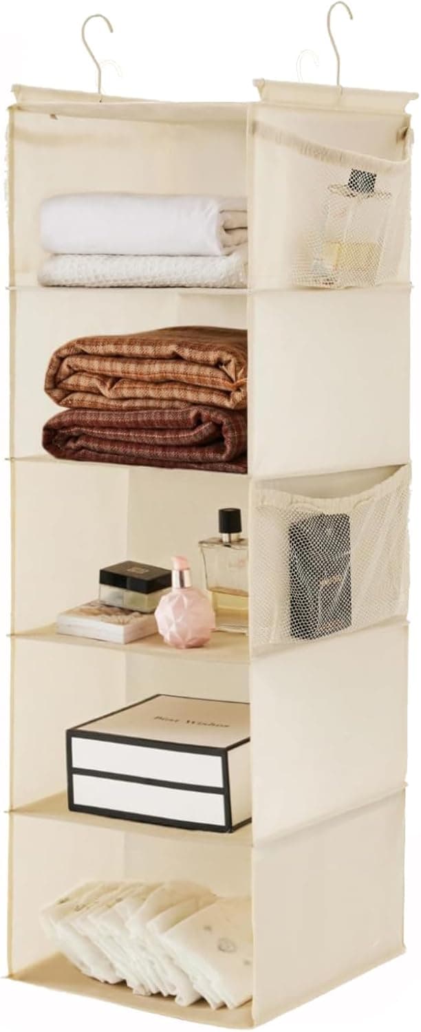 MAX Houser 5-Shelf Hanging Organizer with Pockets
